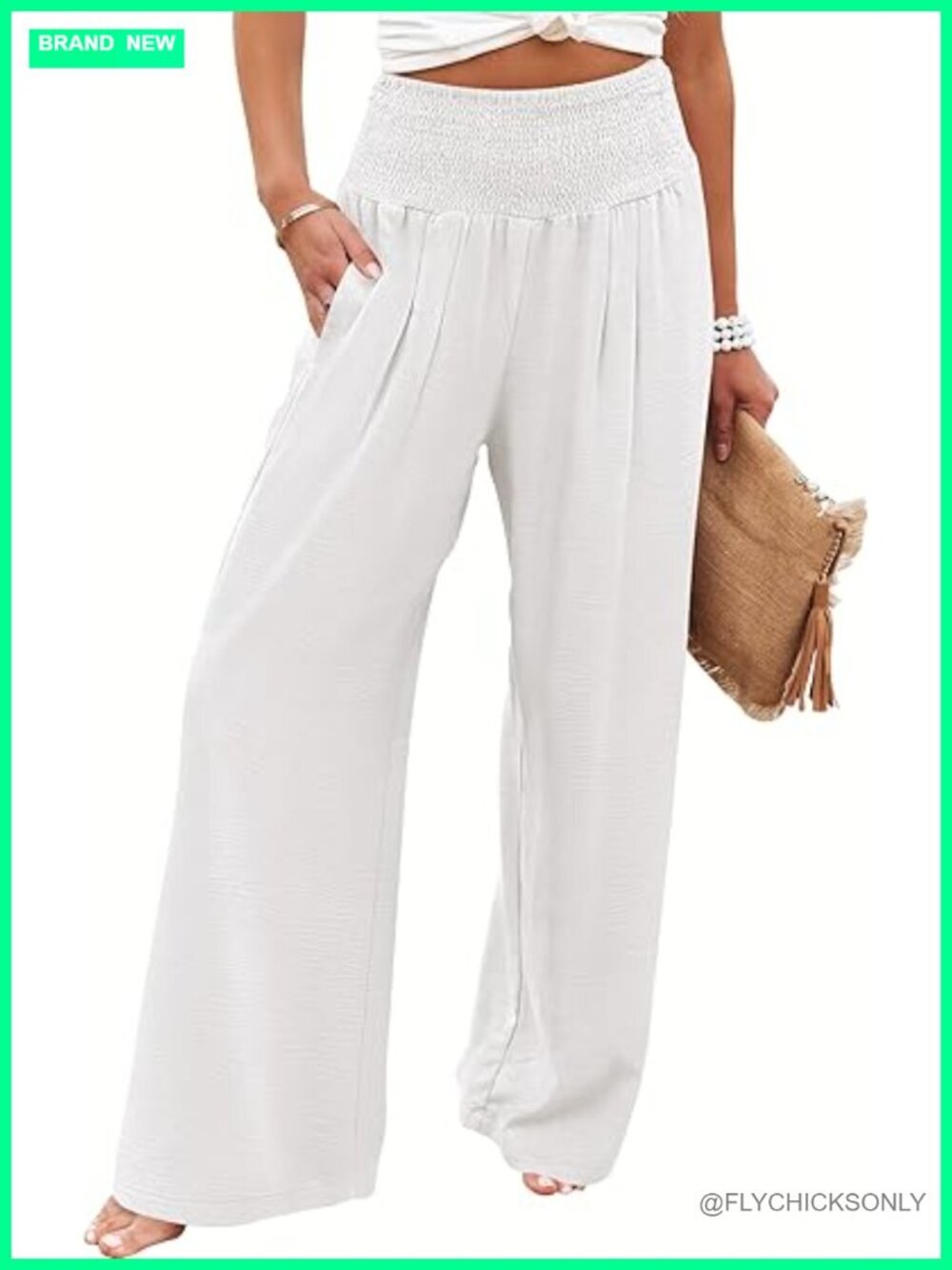 Women Wide Leg Palazzo Pants with Pockets High Waist Lounge Trousers